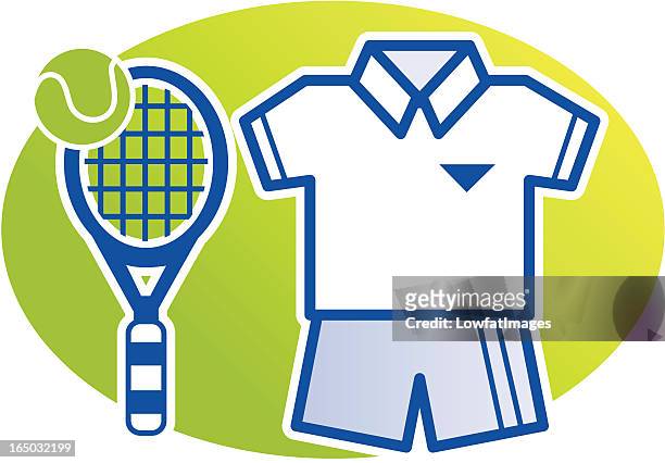tennis kit - olympic peninsula stock illustrations