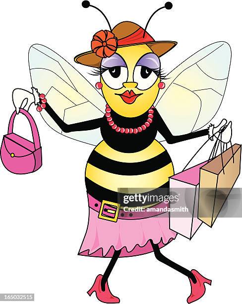 got the shopping bug - ear piercing stock illustrations