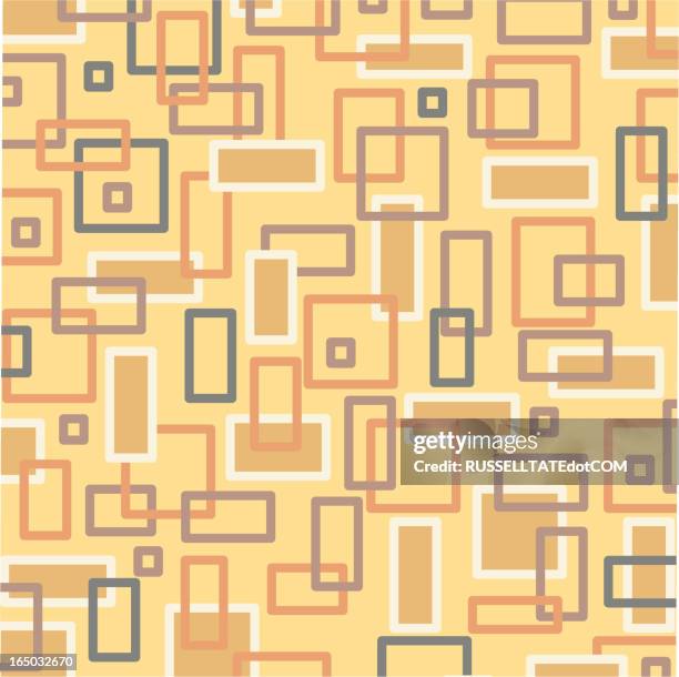 retro brown pattern - 1960 stock illustrations