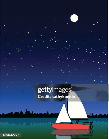 Moonlight sail Moonlight sail