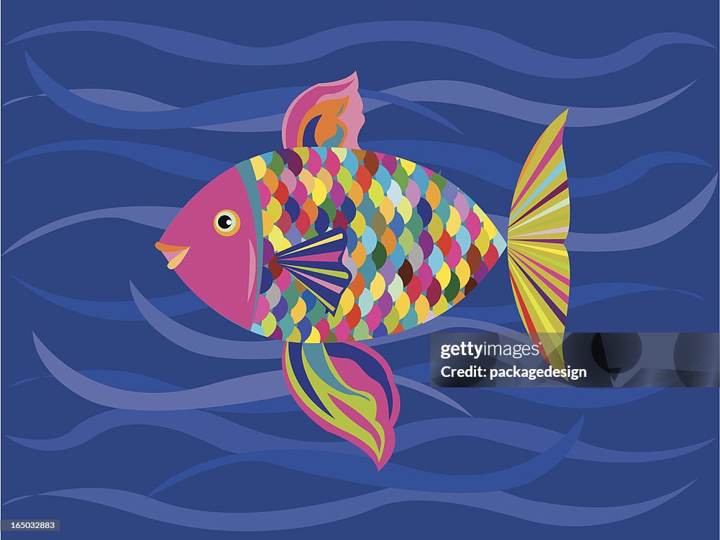 Rainbow Fish VECTOR