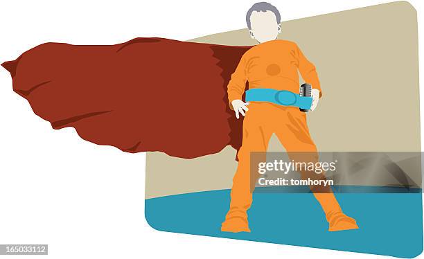 hero boy  ready to rescue (vector) - best villain stock illustrations