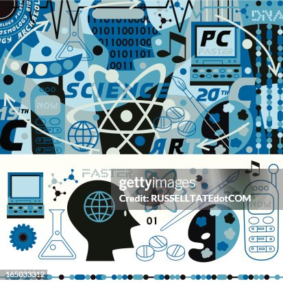 Science Pattern Blue Science Pattern Blue