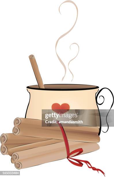 cinnamon goodness! - stirring stock illustrations