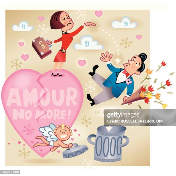 "amour" -paket nicht mehr - nicht-erwiderte-liebe stock-grafiken, -clipart, -cartoons und -symbole