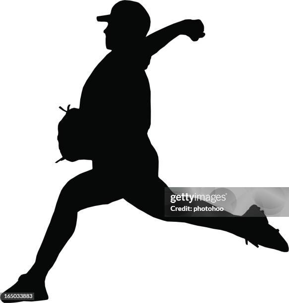 baseball pitcher - baseball pitcher stock illustrations
