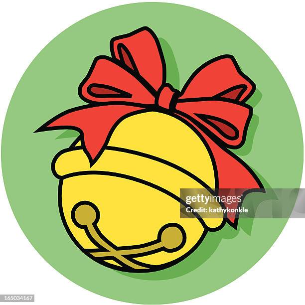 weihnachts-schlitten bell - instrument of time stock-grafiken, -clipart, -cartoons und -symbole