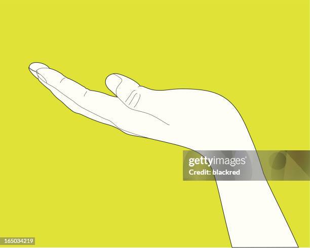 stockillustraties, clipart, cartoons en iconen met showing hand gesture - grijpen