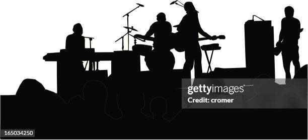 big concert - guitar amplifier stock illustrations