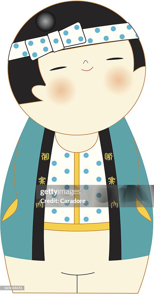 Kokeshi Boy Blue