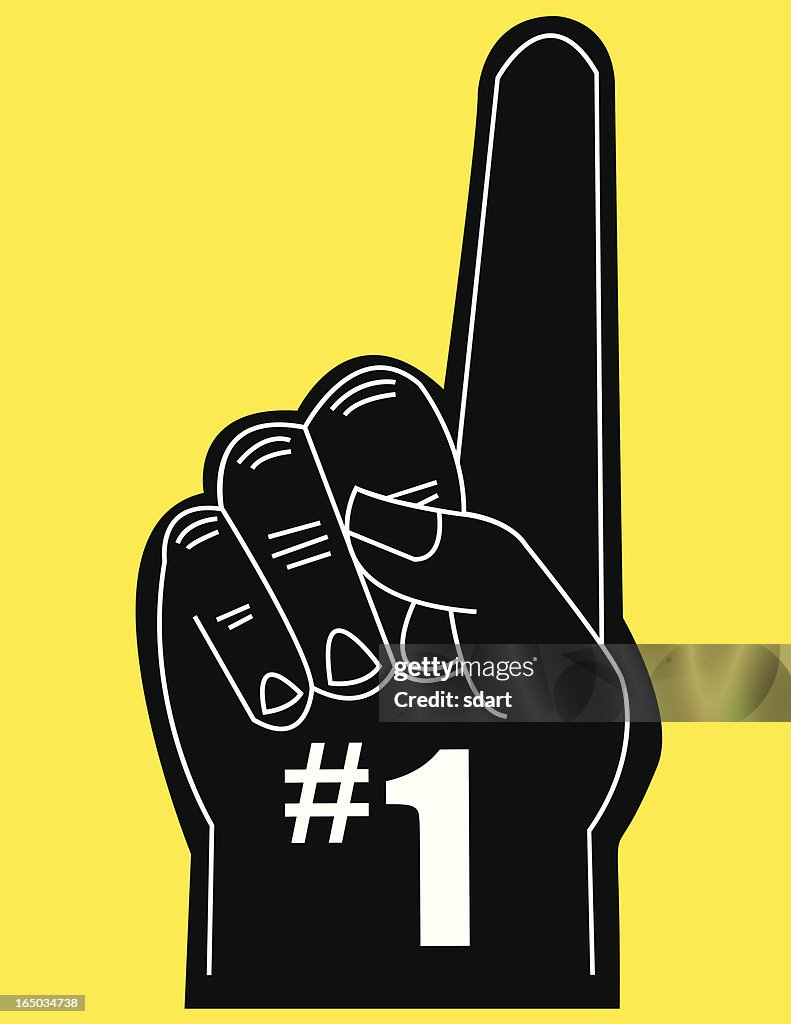 Fu Finger Vector Foam Finger Vector Großhandel Custom Logo Gedruckt EVA Foam Finger
