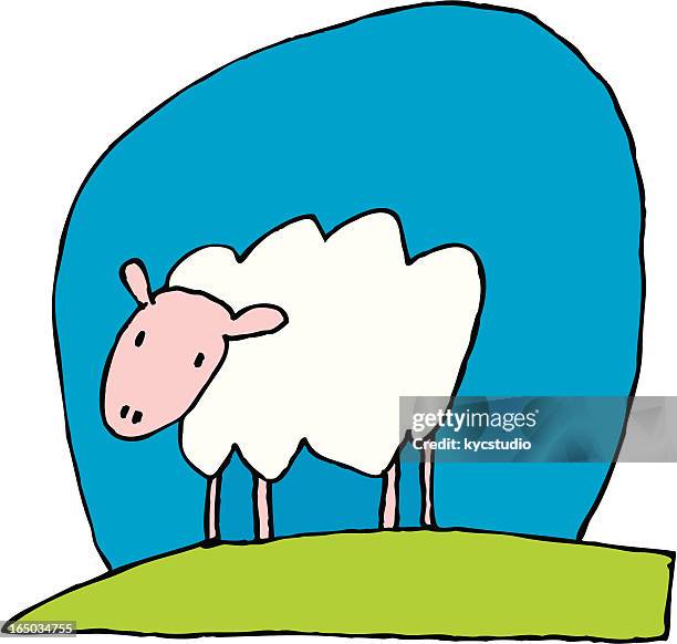 beeee - sheep wool stock illustrations
