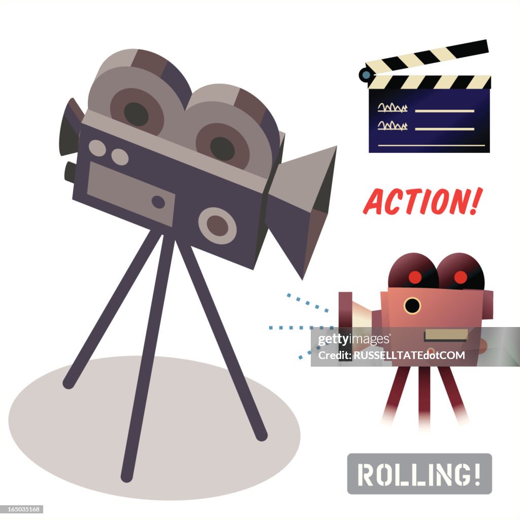 Rolling Camera Screen Rolling Cameras High-Res Vector Graphic - Getty Images