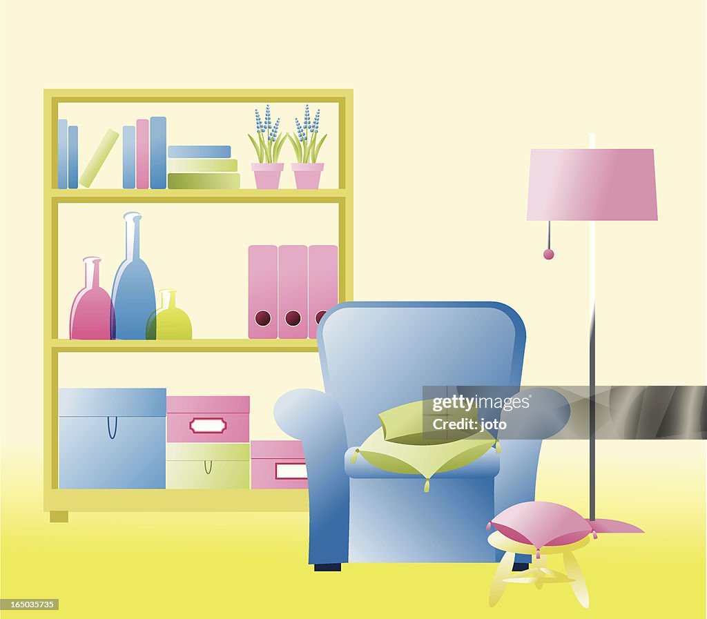 Interior In Spring Colors High-Res Vector Graphic - Getty Images