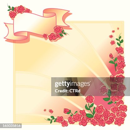 Frame And Scroll With Roses High-Res Vector Graphic - Getty Images