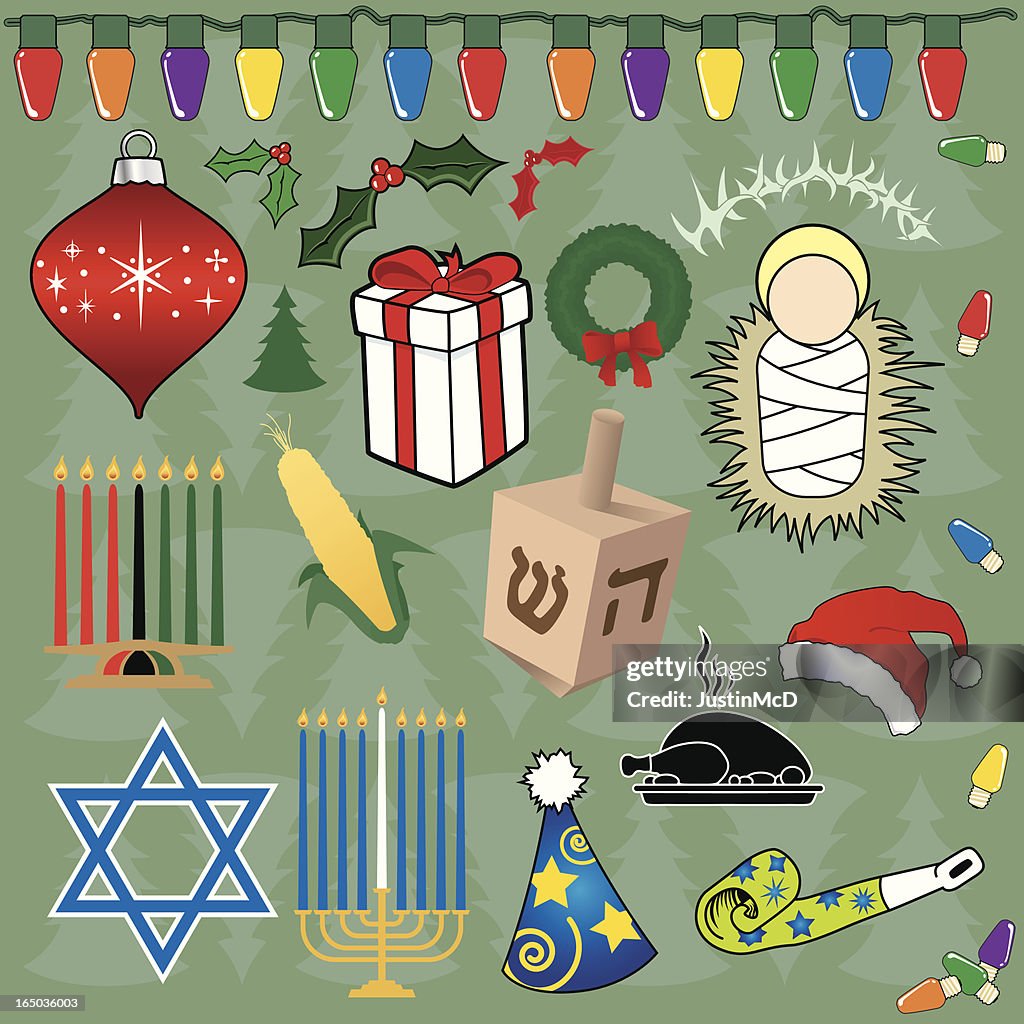Holiday Icons (vector)