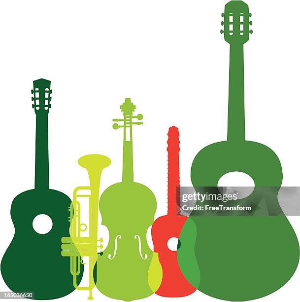 mariachi instruments - ukulele stock illustrations