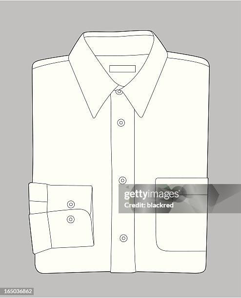 ilustrações, clipart, desenhos animados e ícones de camisa dobradas - camisa