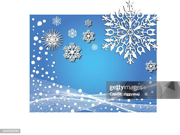 winter background - vector - icicles stock illustrations