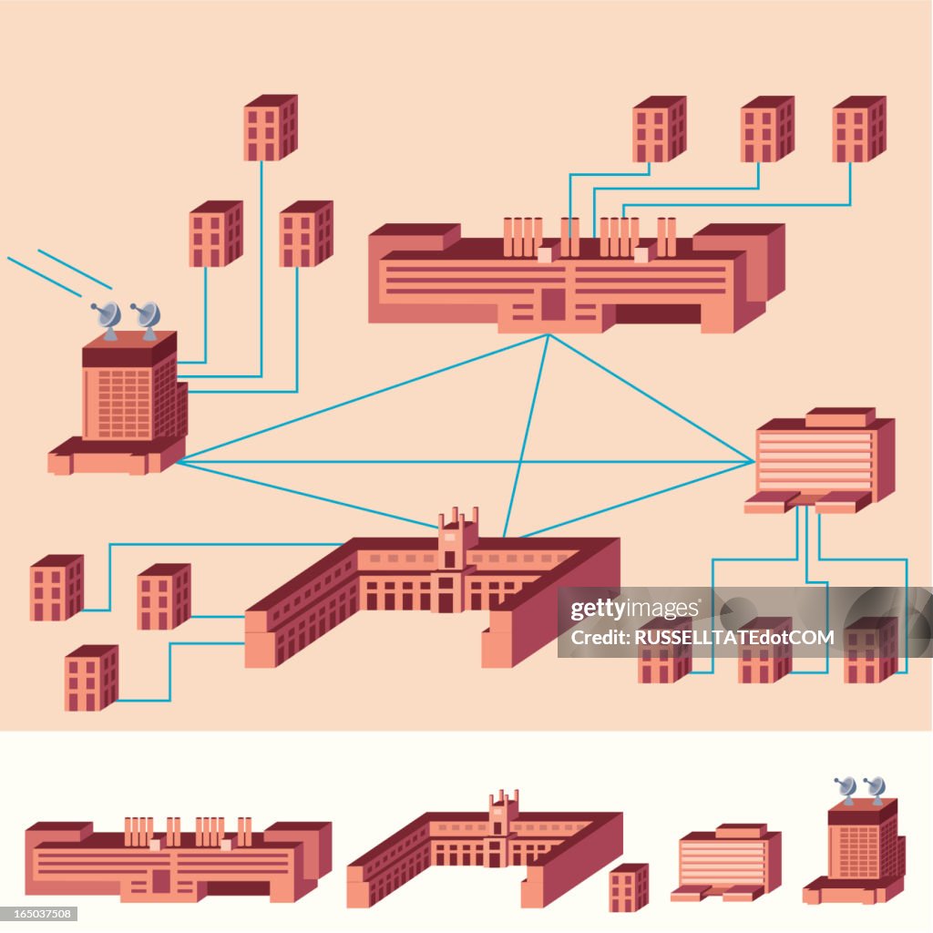 Internet Building Vector Building Networks High-Res Vector Graphic - Getty Images