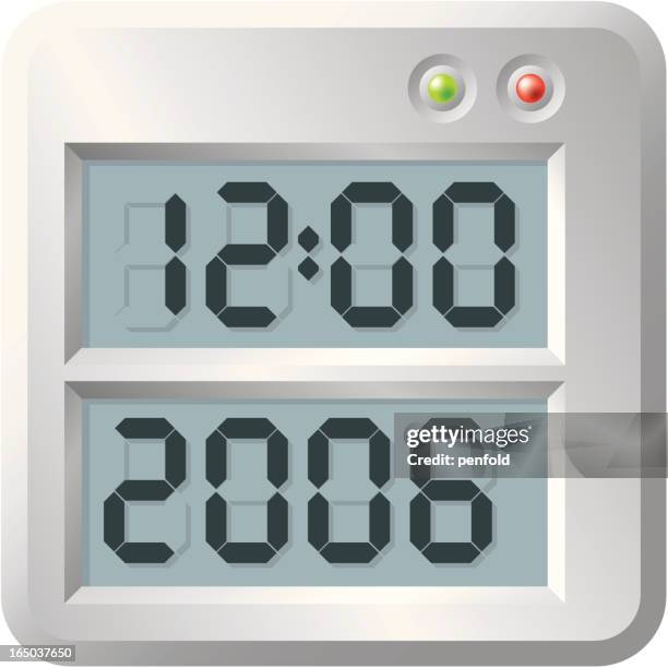 lcd new year - empty window display stock illustrations