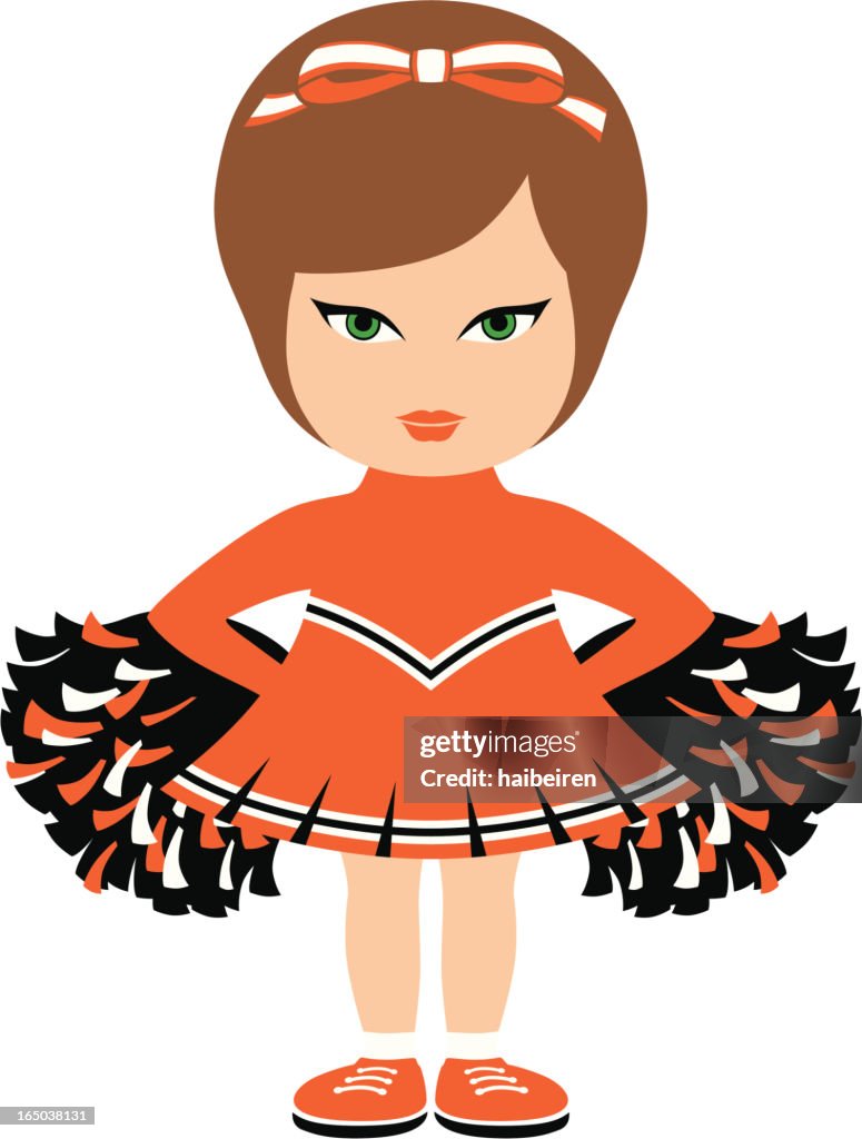 Brunette Cheerleader Doll