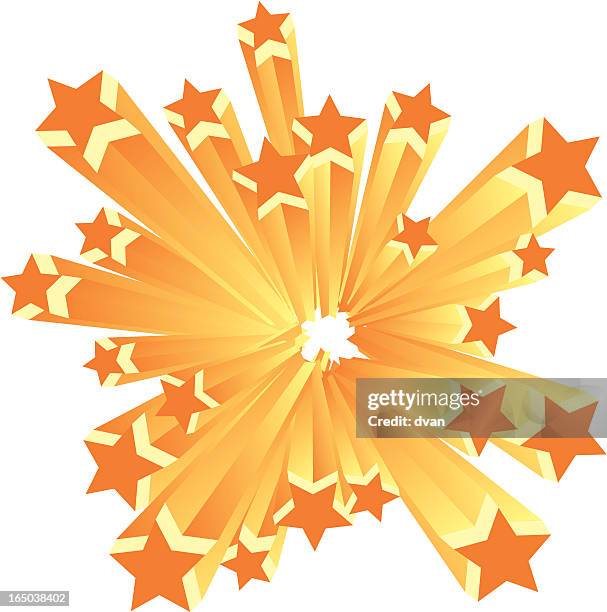 disco stars (vector) - explosion stock illustrations