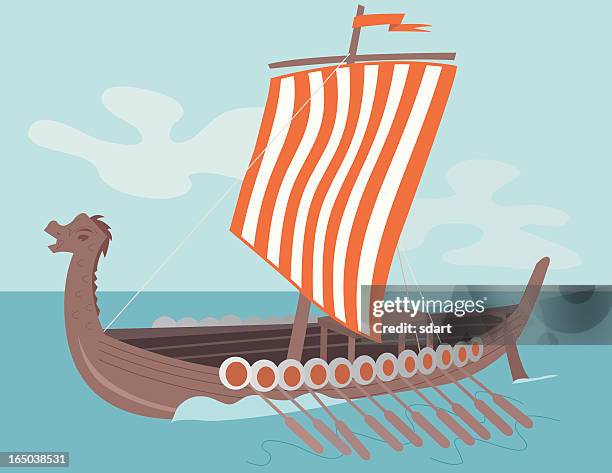 viking ship - viking ship stock-grafiken, -clipart, -cartoons und -symbole