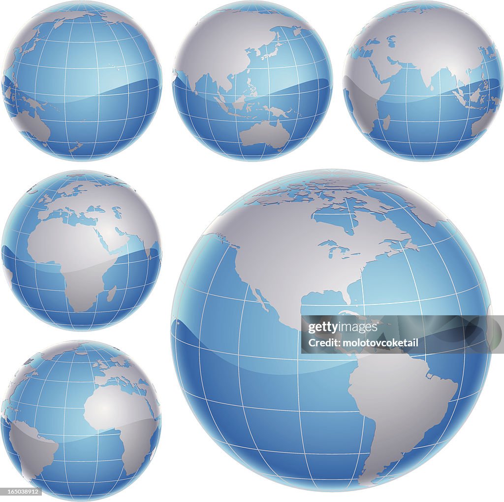 Metal 3d globe