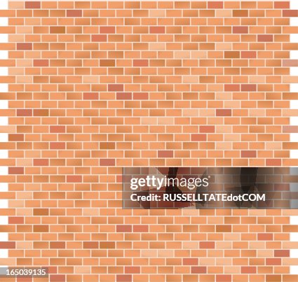 Brick Pattern Raster Brick Pattern Large Red High-Res Vector Graphic - Getty Images