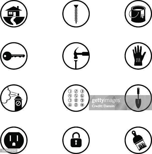 home repair icons (part 2) - new path stock illustrations