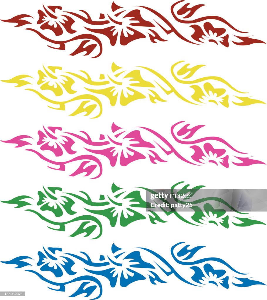 Hawaiian flower design