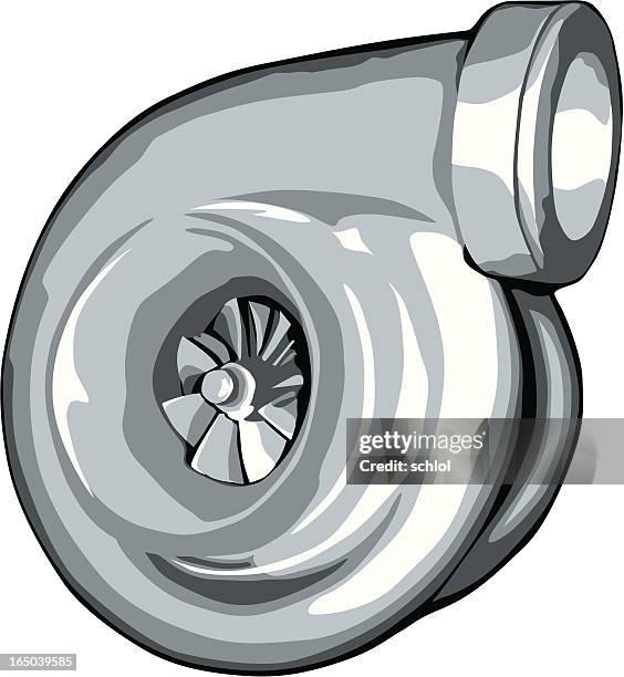 vector turbocharger - turbocharger stock illustrations
