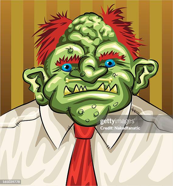 illustrazioni stock, clip art, cartoni animati e icone di tendenza di vettore business troll - goblin