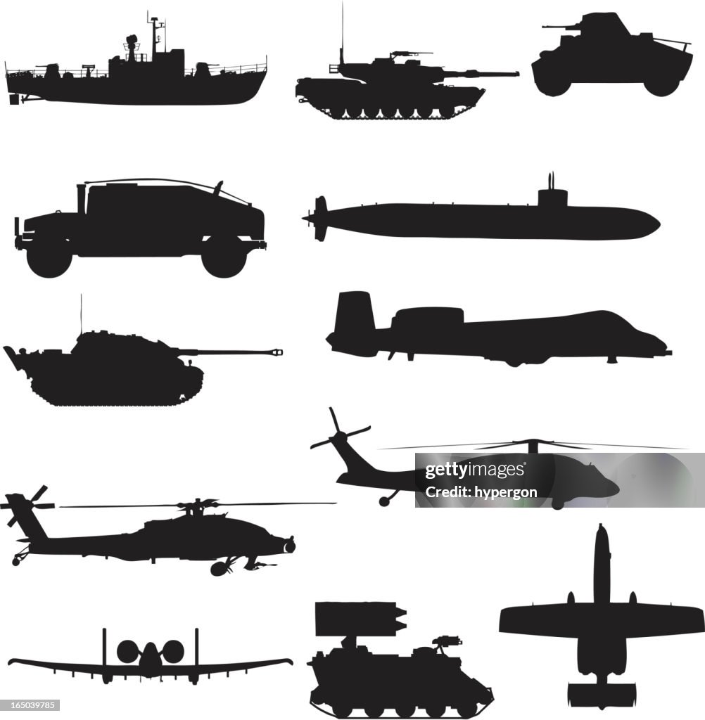 Military Silhouette Collection (vector+jpg)