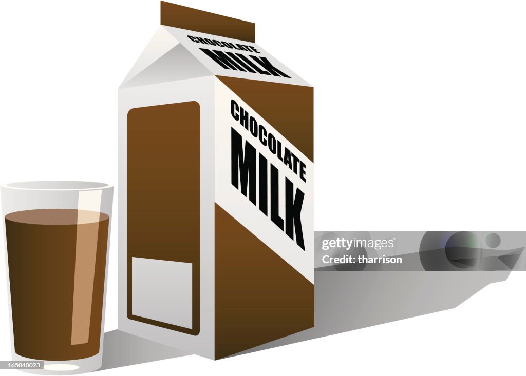 Vector Chocolate Milk Carton