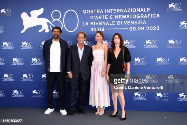 Ramzy Bedia, Vincent Lindon, Olga Kurylenko and Judith Chemla attend a photocall for the movie "D'Argent Et De Sang " at the 80th Venice...