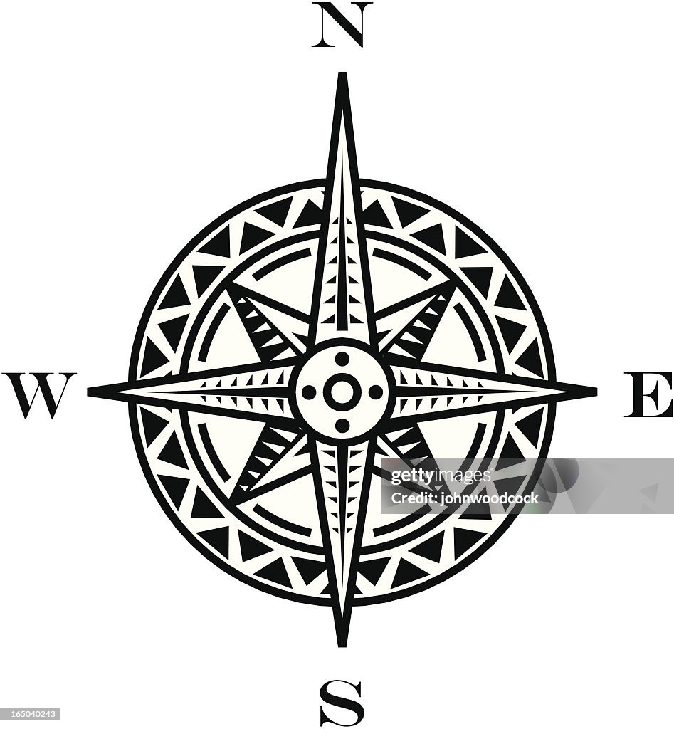 Compass Rose Outline