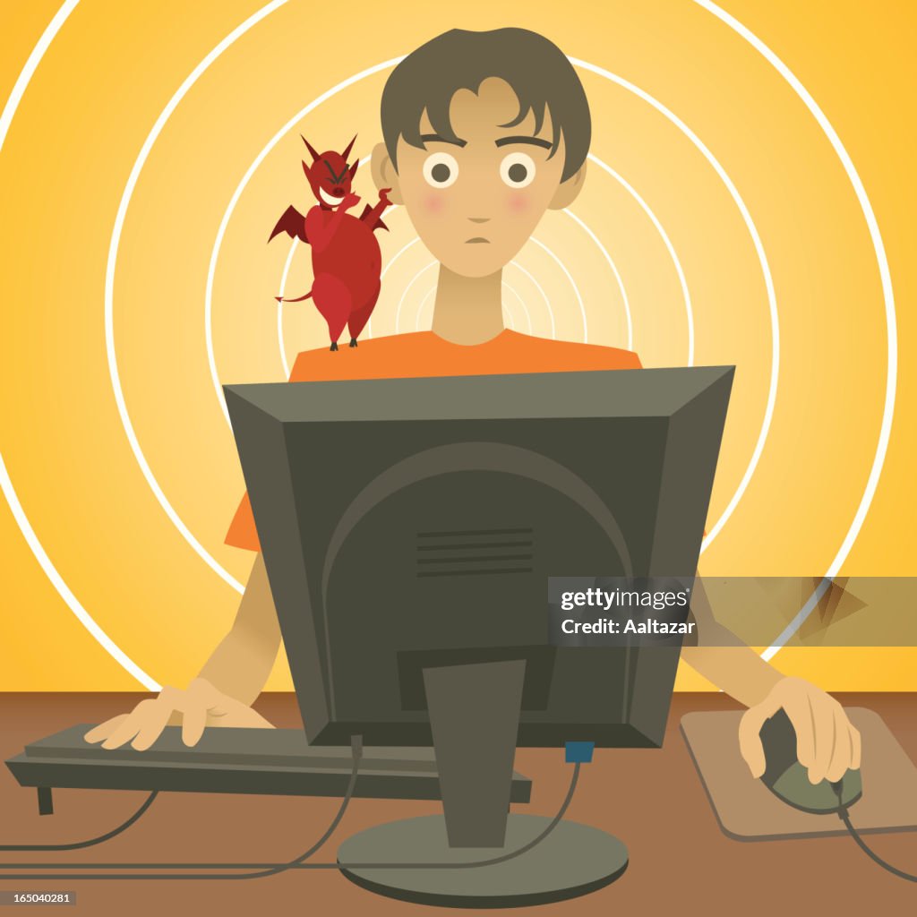 Computer Boy High-Res Vector Graphic - Getty Images