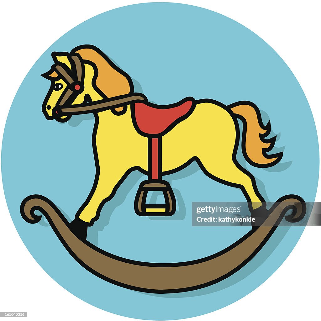 Icono de Navidad caballos