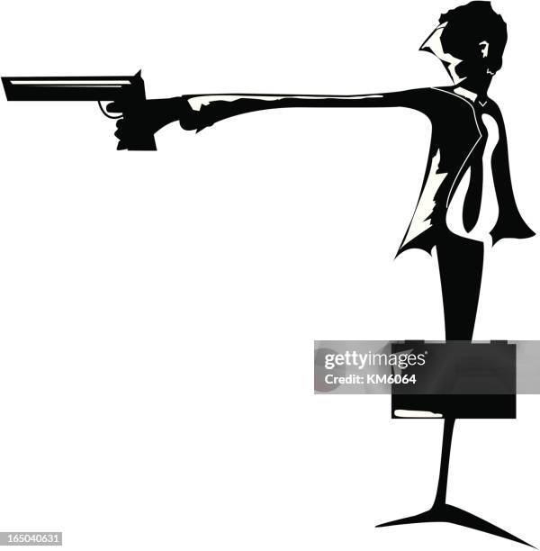 hitman (vector) - suit jacket stock illustrations