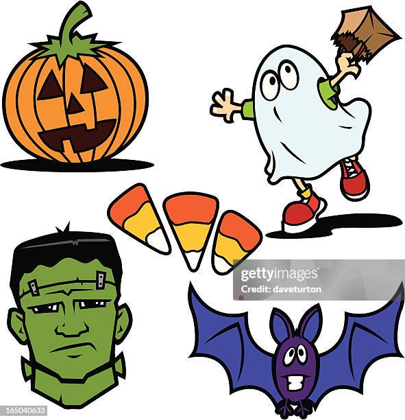 halloween series ix "elements" - character sheet stock illustrations