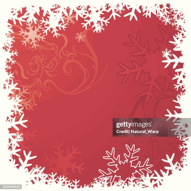red snowframe - scroll down stock illustrations