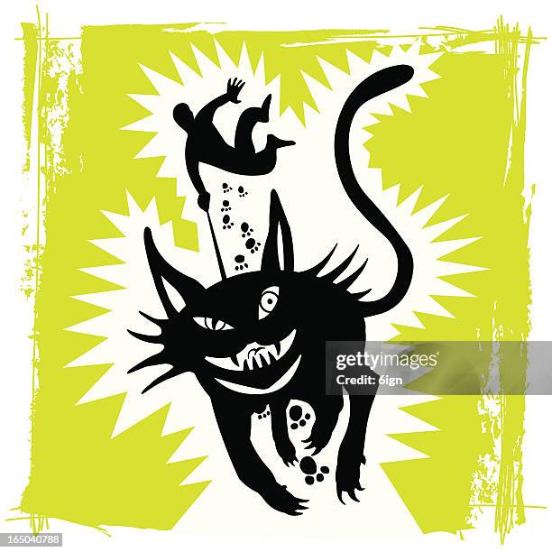 Wild Gato Negro, Foto de stock