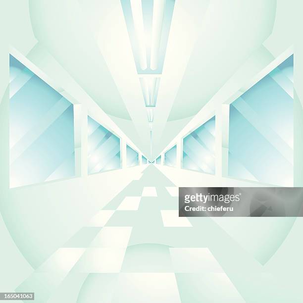 vector hallways - corridor stock illustrations