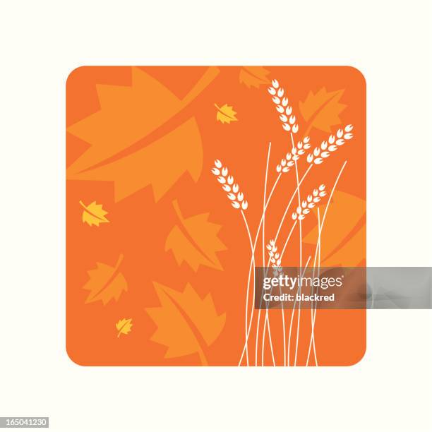 autumn - cereal falling stock illustrations