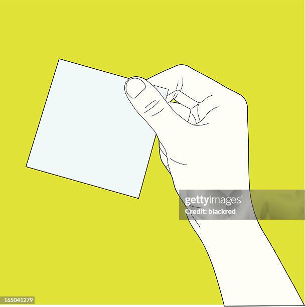 Sticky Note Hand Isolated Photos and Premium High Res Pictures - Getty ...