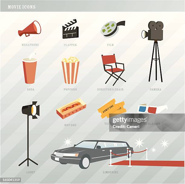 ilustrações de stock, clip art, desenhos animados e ícones de brilhantes ícones de filme - film camera