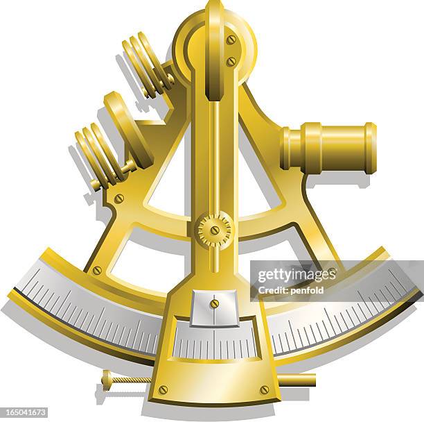 sextant - sailor captain stock illustrations