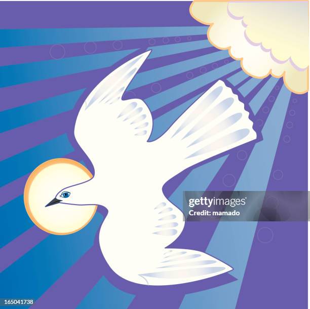 holy spirit (vector) - spirit guide stock illustrations
